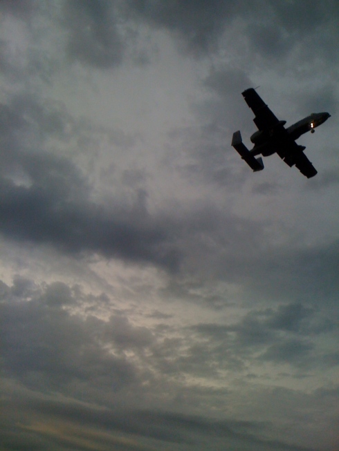 A10 Warthog over the North 40